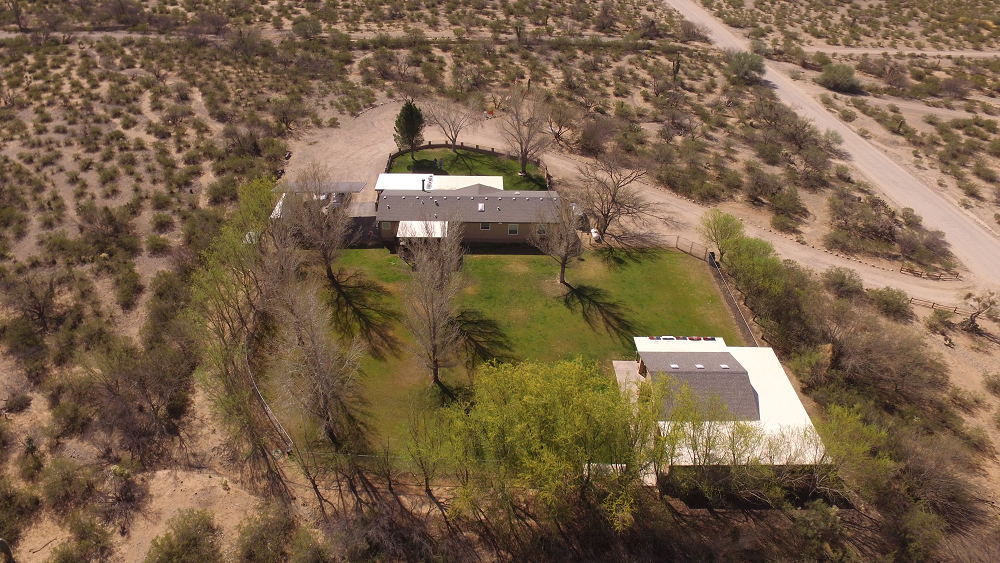 Aerial view of Irondog's Cottonwood Kennels